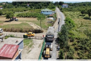 Terme'de Yol Seferberliği Tüm Hızıyla Sürüyor